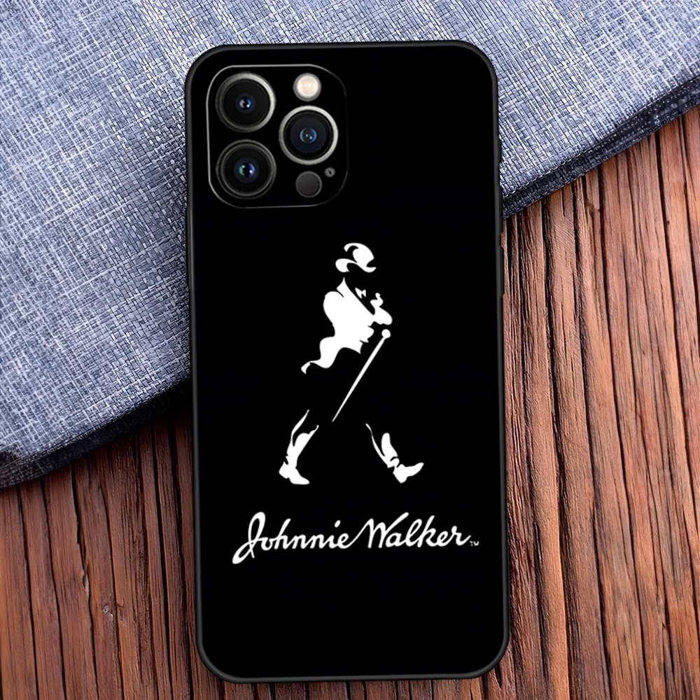 J-Johnnie Walker Logo Phone Case for iphone 11 Pro Max 12 Mini 13 14 X Xs 6 6s 8 7 Plus Silicone Soft luxury Design Back Cover