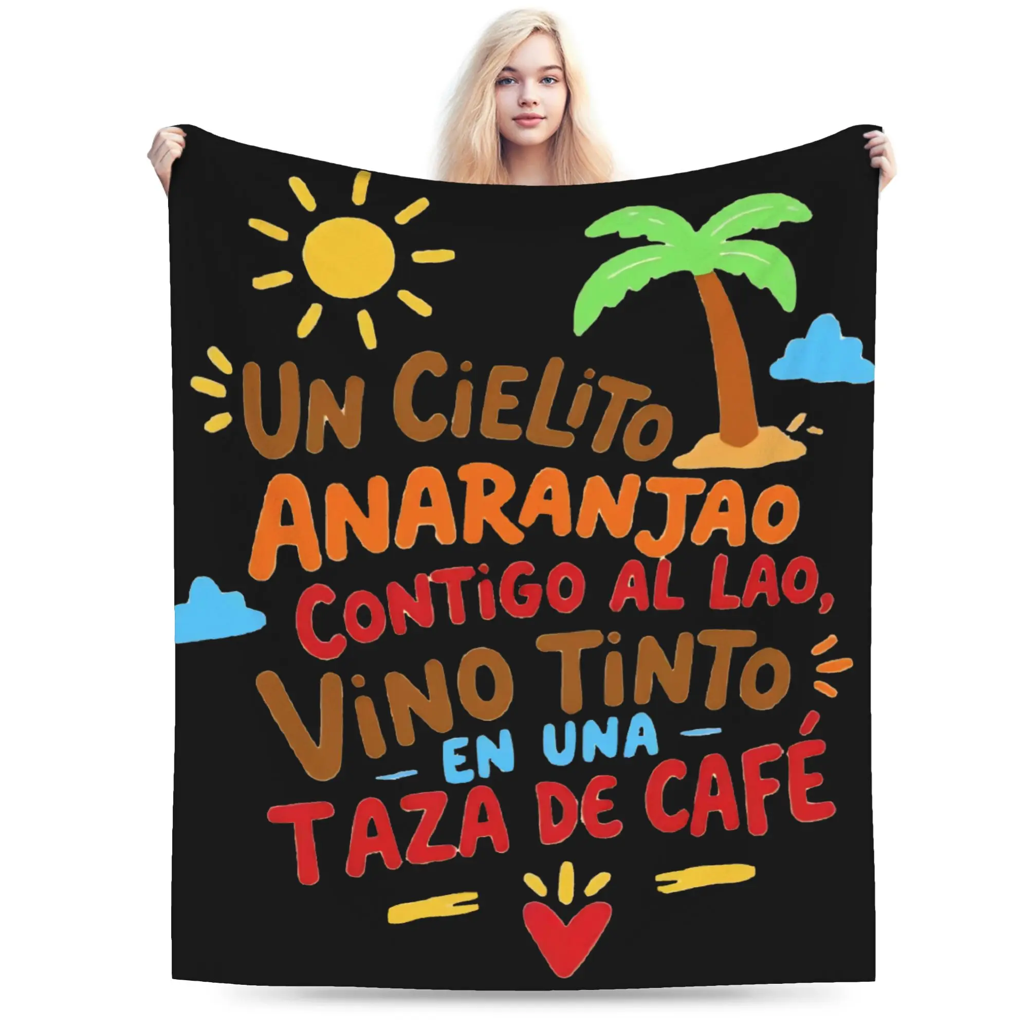 Rawayana ¿Donde Es El After? 2026 Album Blanket Fleece  Cozy Soft Throw Blanket for Bedroom Rug Piece