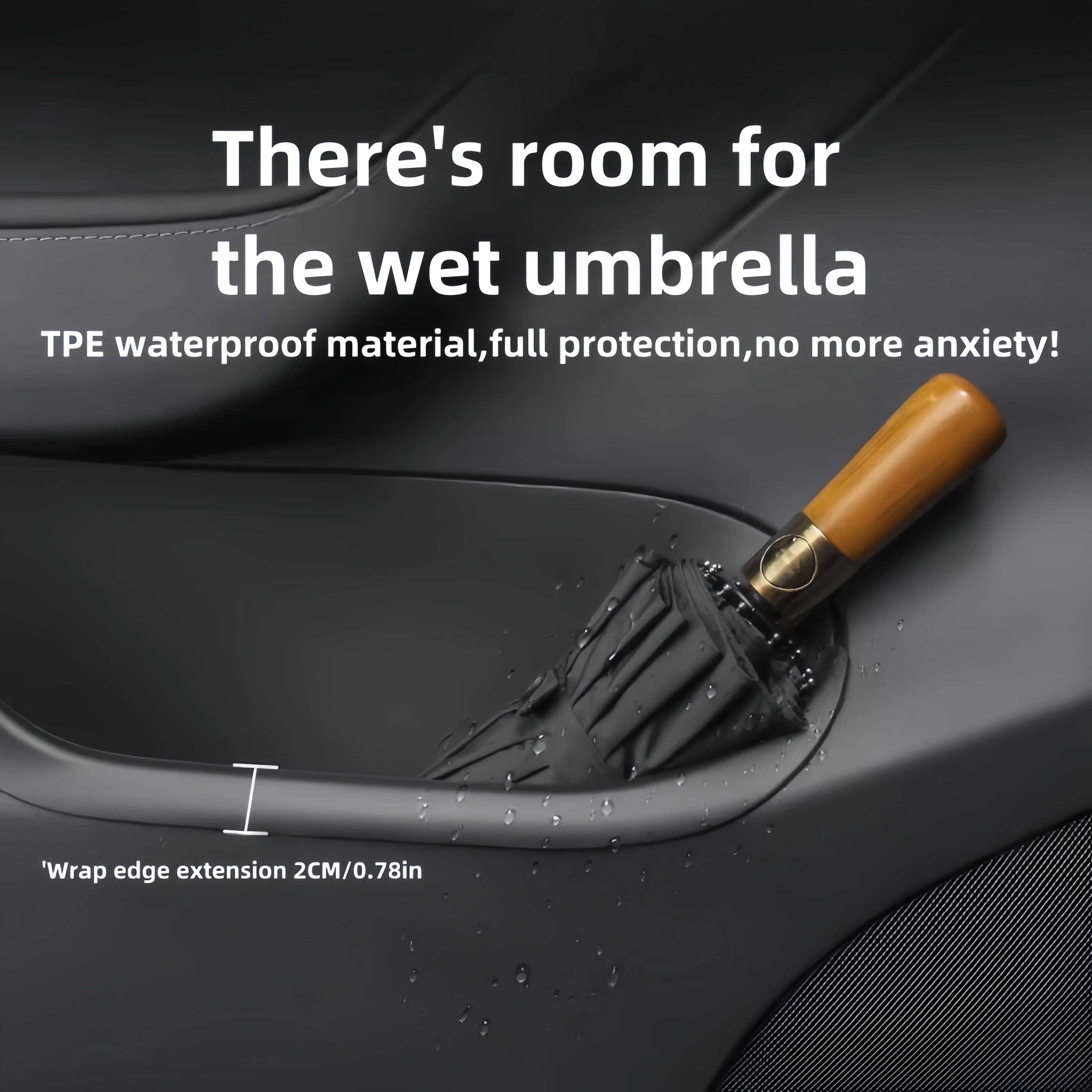 تسلا نموذج Y Juniper 2025 باب كامل التفاف تخزين صندوق لين مقاوم للماء الأوساخ مقاومة سهلة التنظيف فتحة باب السيارة المنظم