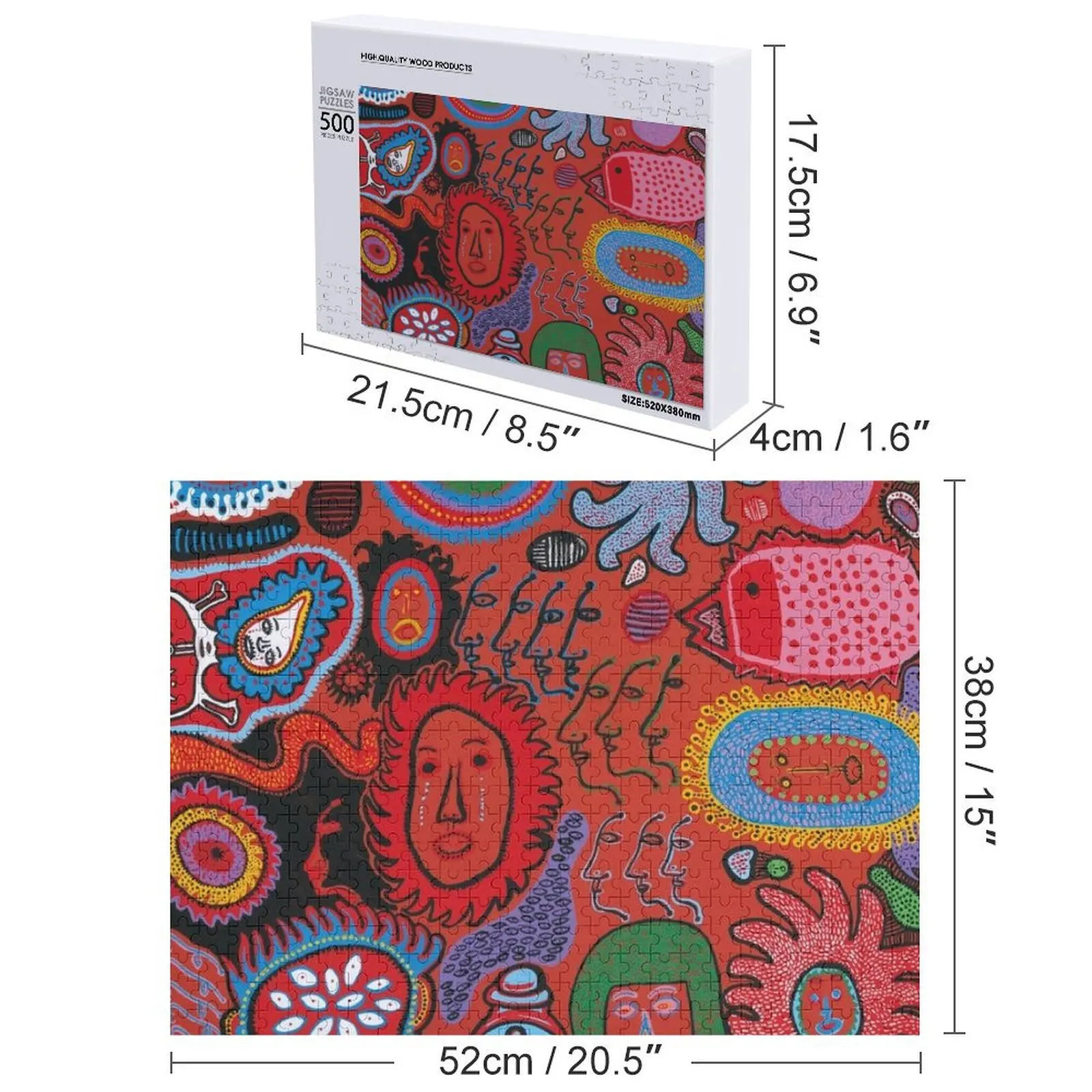 Yayoi Kusama-mon âme éternelle Puzzle jouets de noël cadeaux personnalisés pour enfants Puzzle