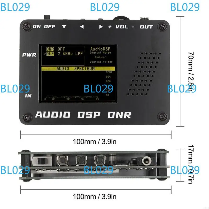 الصوت DSP الضوضاء المخفض DNR مرشح رقمي SSB CW هام راديو YAESU ICO M FT-817 857 897 KX3 FT-818 + مكبر الصوت + LCD Aduio #2