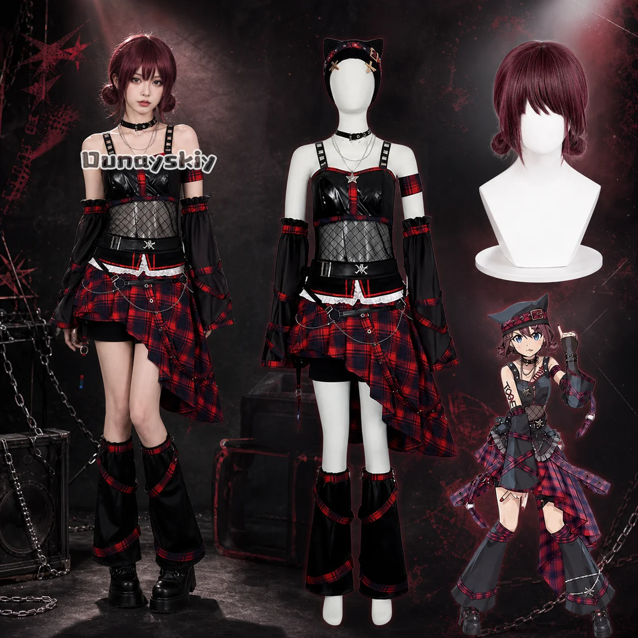 ​ Disfraz de Cosplay de Iseri Nina para Mujer, Uniforme Adulto, Traje para Fiesta de Halloween, Carnaval, Ropa para Juego de Roles, Anime GBC