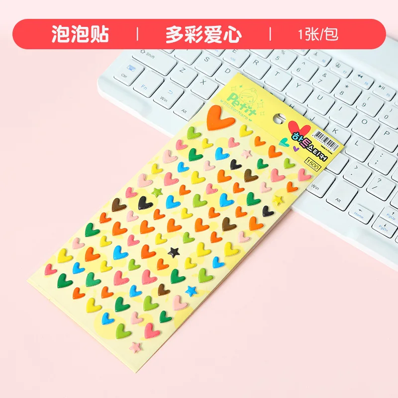 ملصقات قرطاسية كرتونية للأطفال ثلاثية الأبعاد فقاعة ثلاثية الأبعاد على شكل حيوانات صغيرة لرياض الأطفال هدية تعليمية مبكرة جميلة