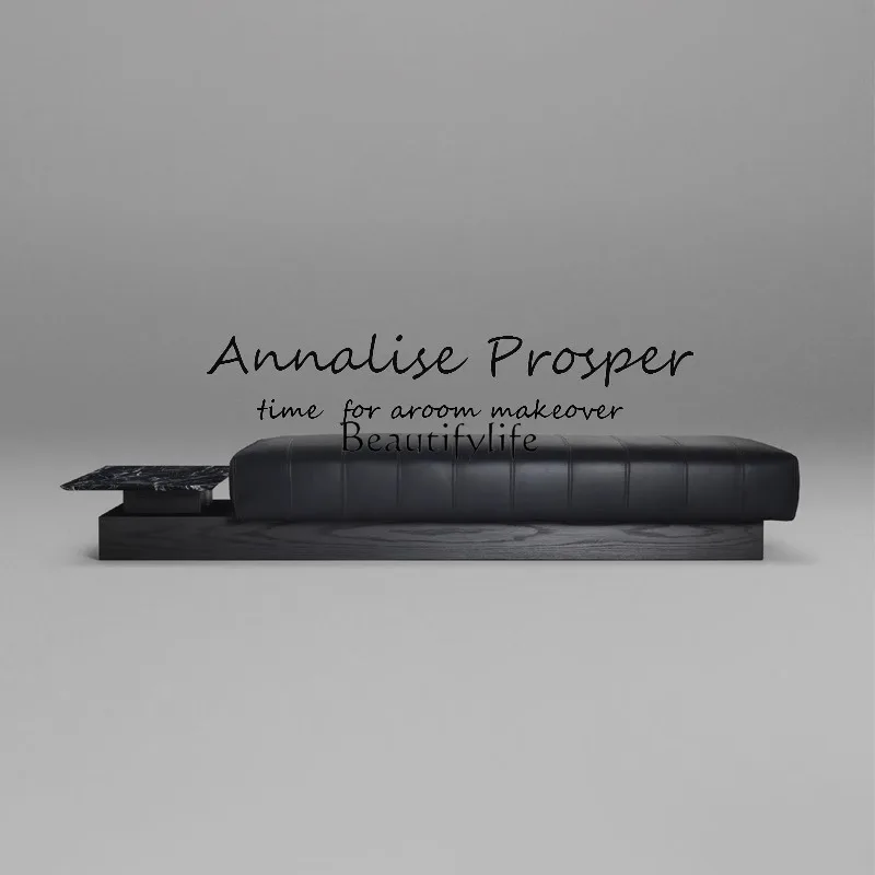 

5Italian simple marble entrance shoe change sofa bedside bench