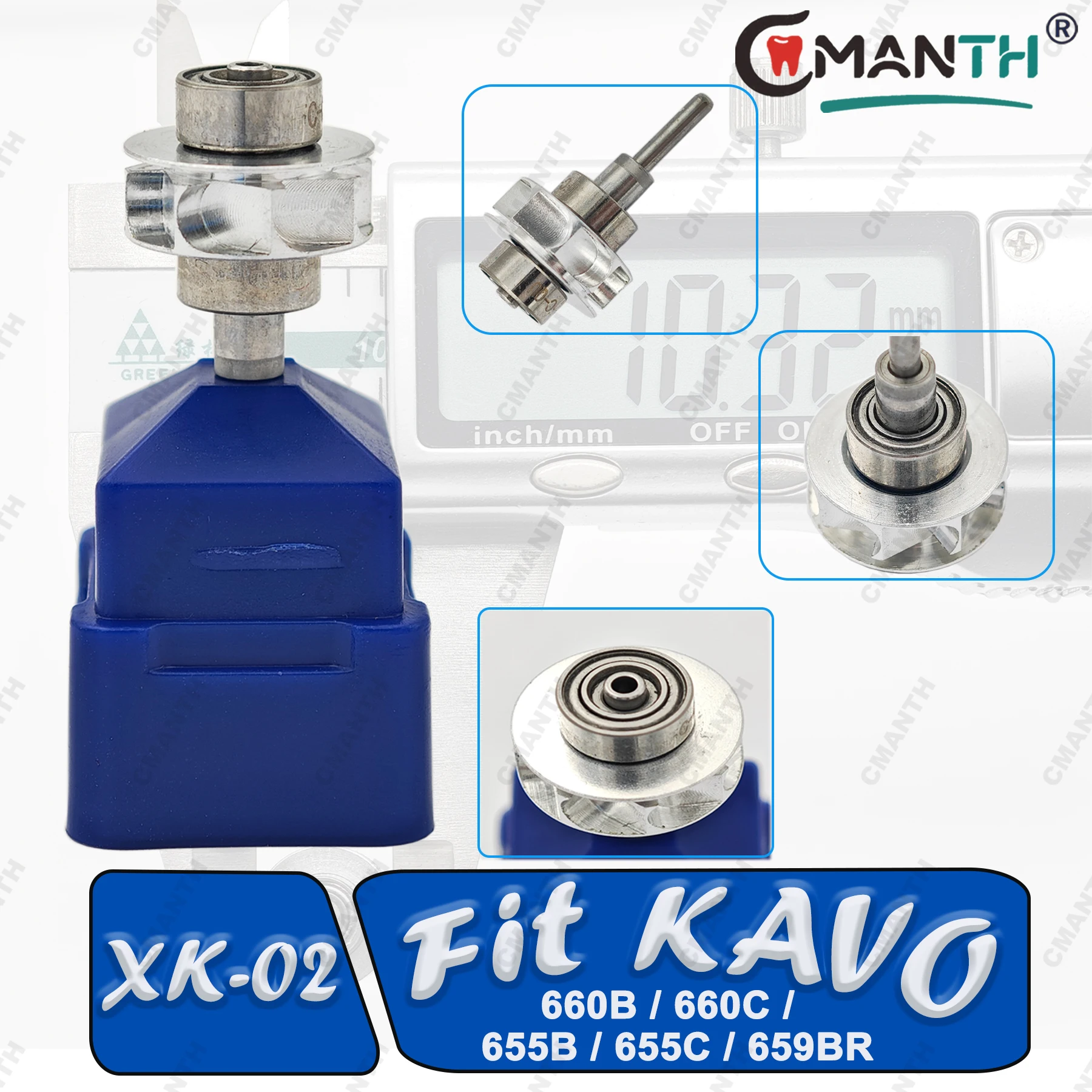 الأسنان قبضة يد بسرعة عالية خرطوشة السيراميك تحمل الدوار الهواء الدوار ل KAVO 660B 660C 655B 655C 659BR قطع غيار طب الأسنان #1