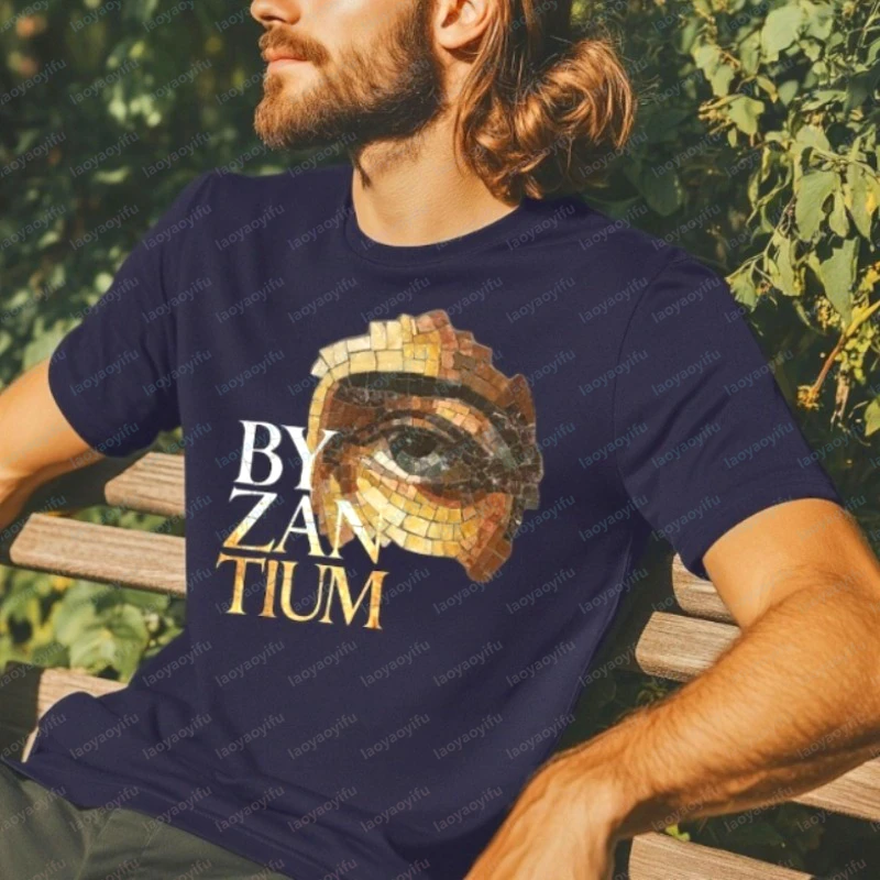 Byzantium Eye Statement Unisex Tshirt Ancient Civilization Cotton Tee Comfortable Vintage Streetwear Summer Trend Men's Clothing