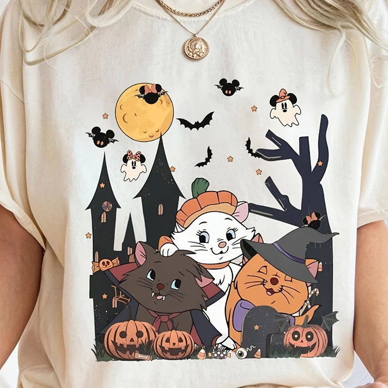 ماري تولوز وتوت أوز آرثر كات تي شيرت المرأة القطن الخالص تي شيرت أربعة الموسم جديد محايد عادية ملابس الشارع المألوف