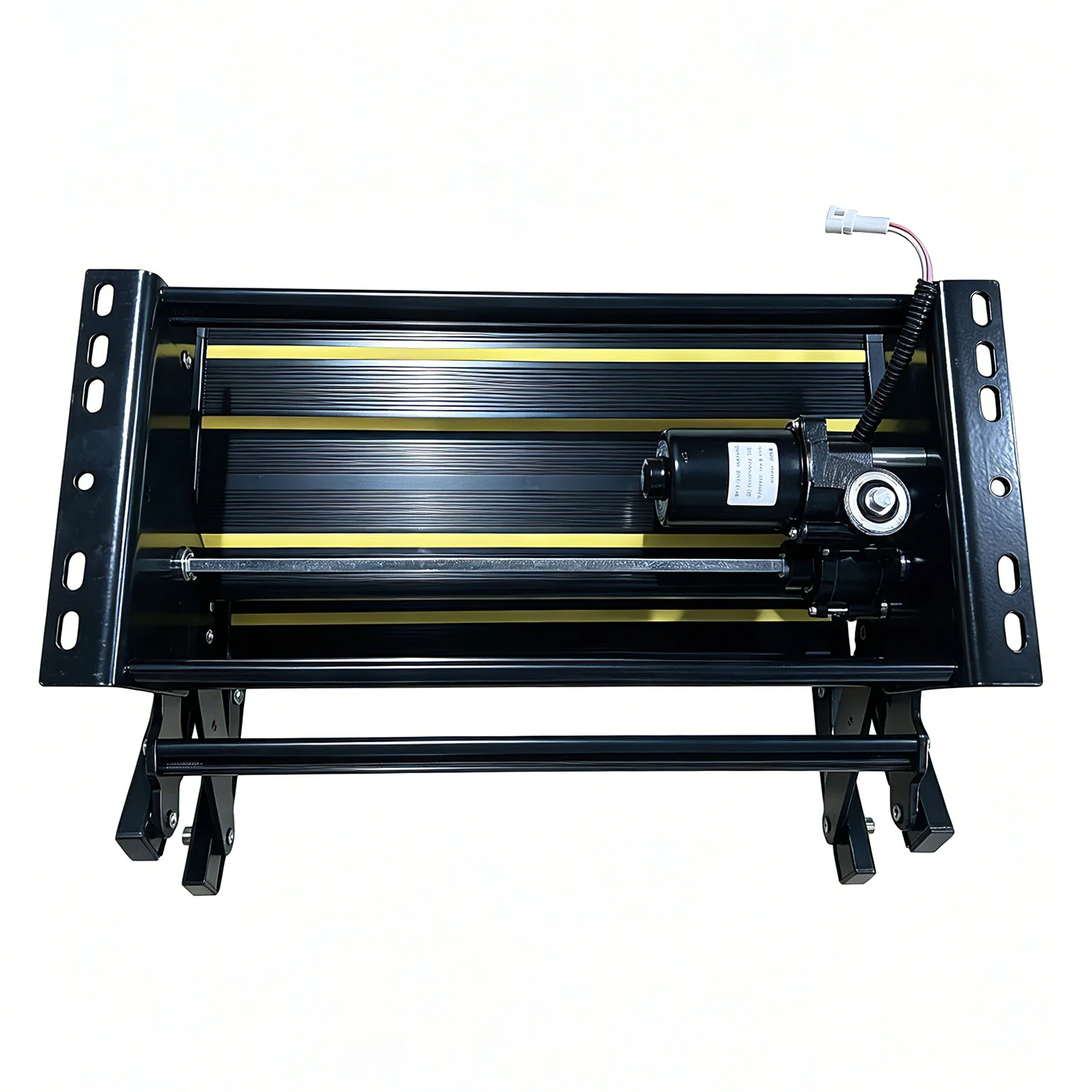 Black And Yellow Recreational Vehicle Electric Double-step RV Camper Automatic Retractable Stairs For Touring Caravan