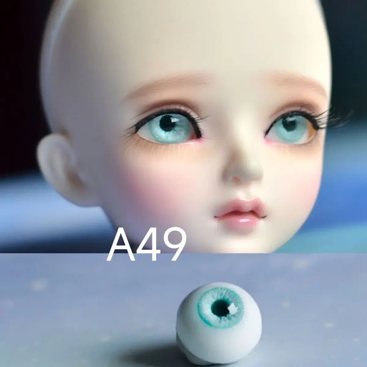 Doll's Eyes for 1/3 1/4 1/6 1/8 Ob11 Bjd Doll 8/10/12/14/16/18/20/22mm Plaster Eyeball Toys Dress Up Doll Accessories,no Doll