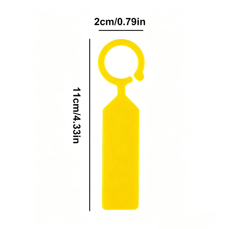 20pcs, Garden Label Tags with Ring Clips, PVC Plant Tags in 5 Colors, Waterproof, Sunproof, and Durable Garden Labels, Suitable