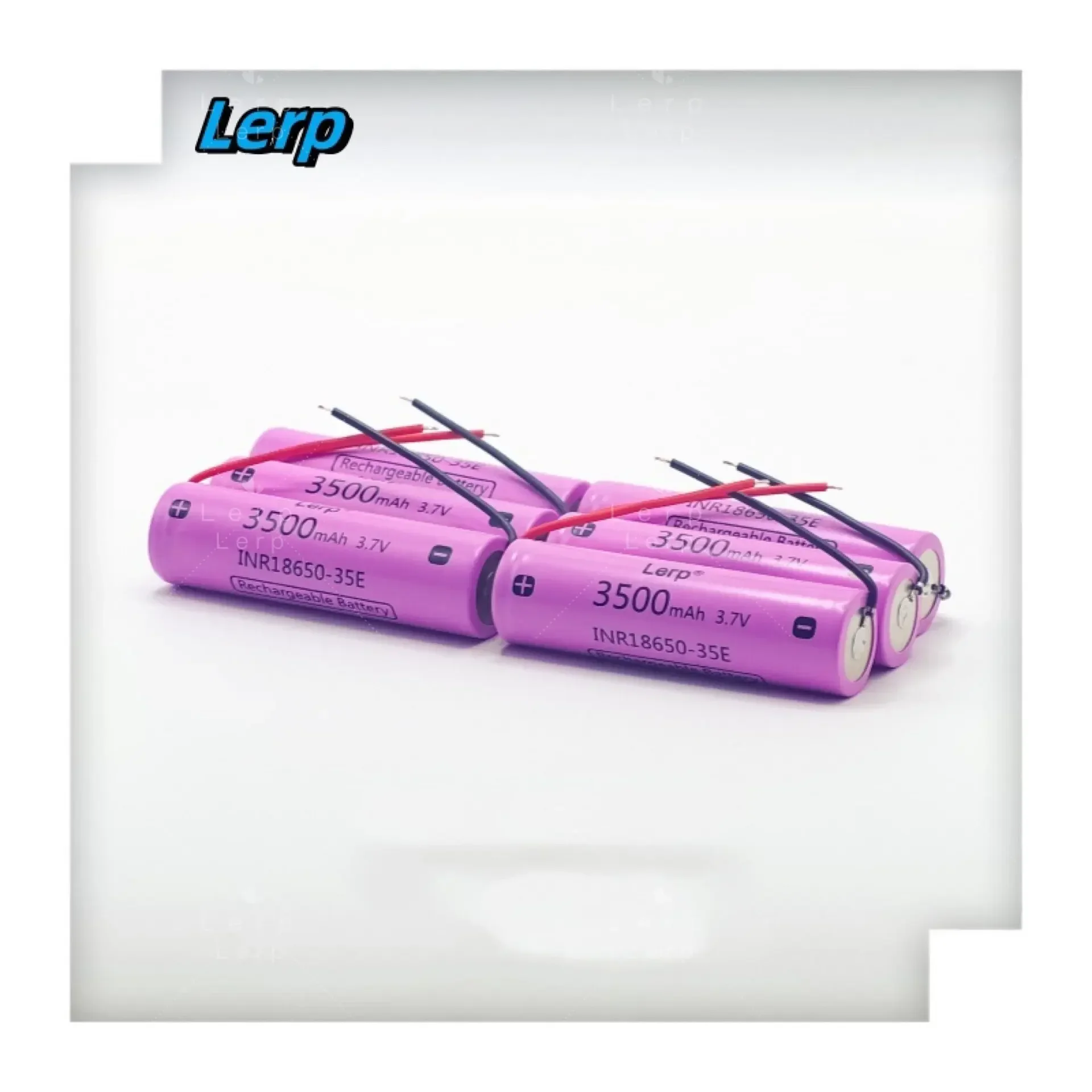 Rechargeable 18650 35E Lithium Ion Battery 3.7V 3500mAh High Power Discharge 20A High Current +wire