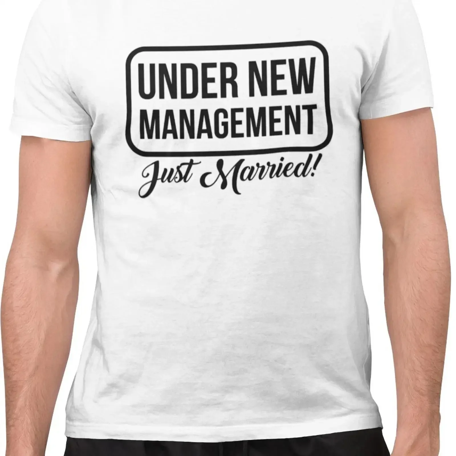 Under New Management Just Married Couples Lovers tolles T Shirt vintage Washed Comfortable fashion streetwear Soft Unisex