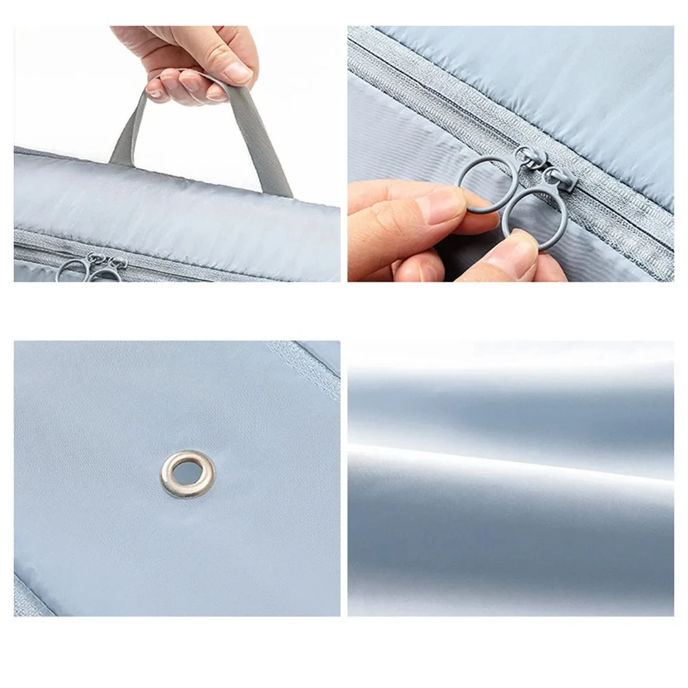 Handheld Foldable Compression Clothes Organizer Storage Bag Space Saving Quilts Luggage Down Jacket Cotton Pouch