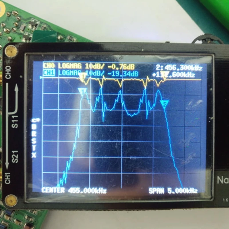 Imagem -04 - Nanovna Testador 50khz1.5ghz Analisador Antena Ondas Curtas Ondas Curtas Mf-hf Vhf-uhf com Slot para Cartão