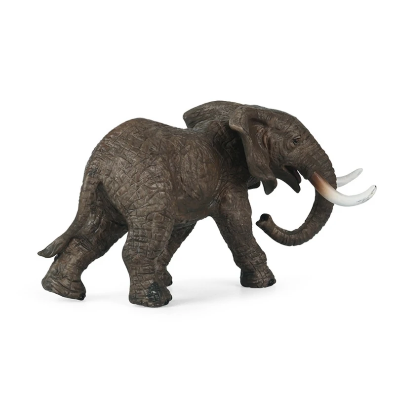 Realistico elefante da tavolo giocattolo modello statico giocattolo figurine decorazione della stanza