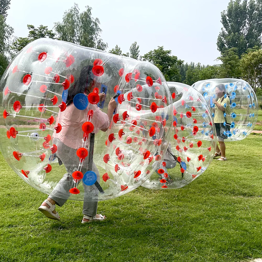 Pelota de fútbol inflable Zorb para niños y adultos, Burbuja de parachoques gigante, cuerpo de hámster humano