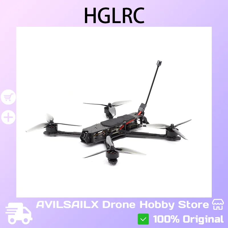 

HGLRC MY7 7" FPV Complete Drone - 2.5W Video Transmitter, Extended Battery Life & High Payload