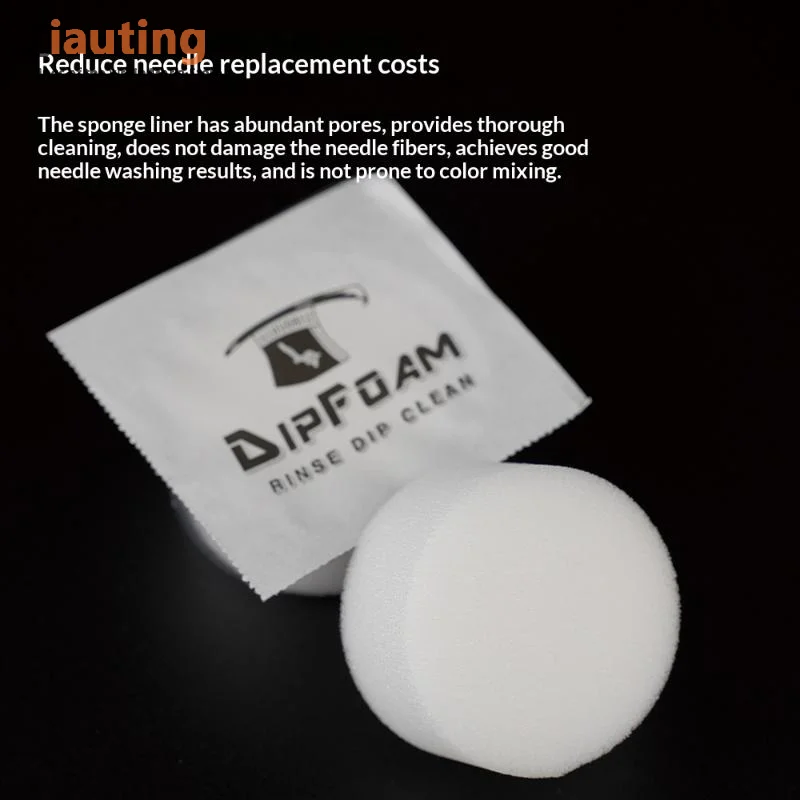 

*Hot Sale 24PCS Tattoo Dip Foam Rinse Caps Disposable Cleaning Cups Efficient for Tattoo Needle Cleaning in Professional Studios