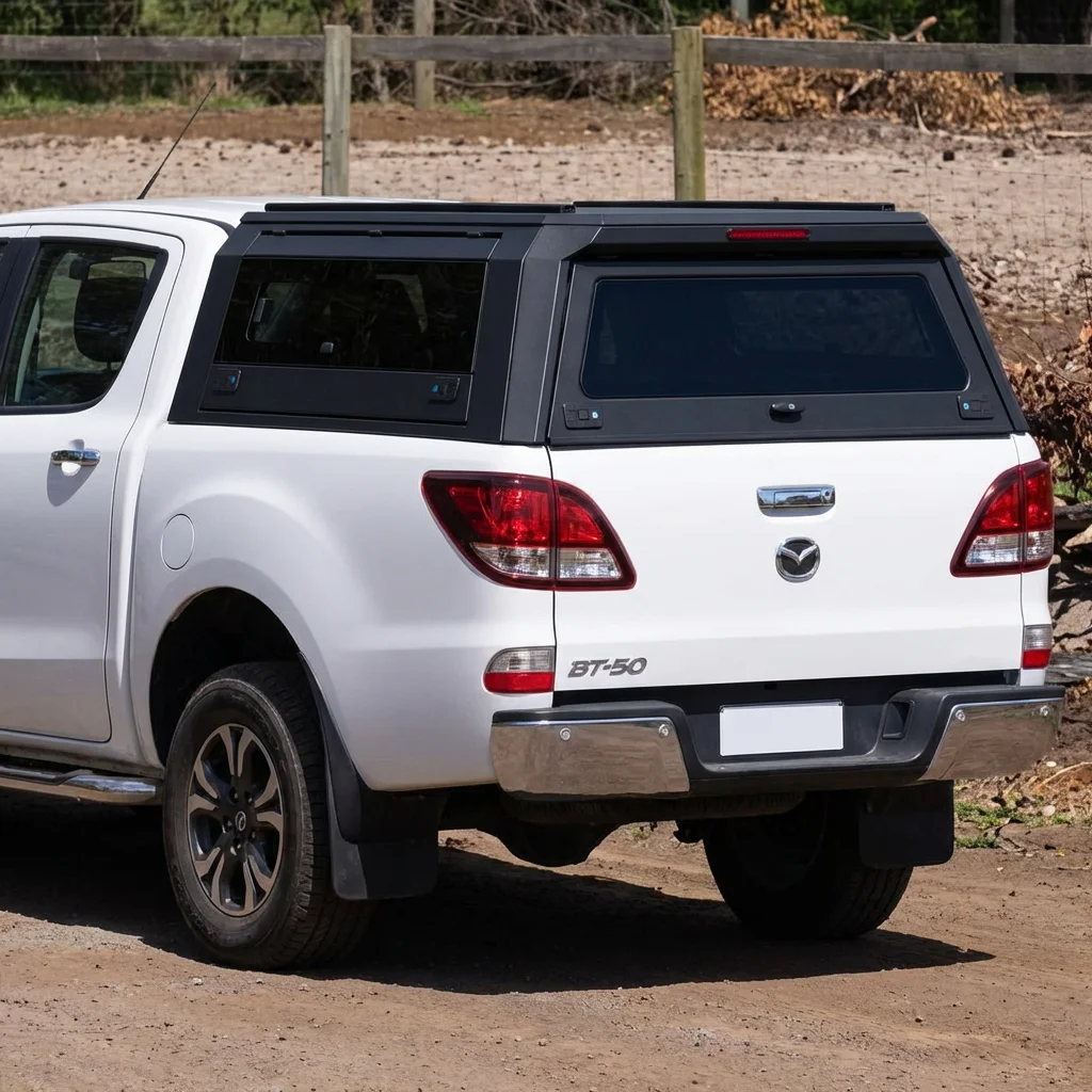 

Dream Garage Factory Reliable 4x4 Waterproof No Drilling Aluminum Alloy Pickup Hardtop Topper For BT50 2022+ Isuzu DMAX