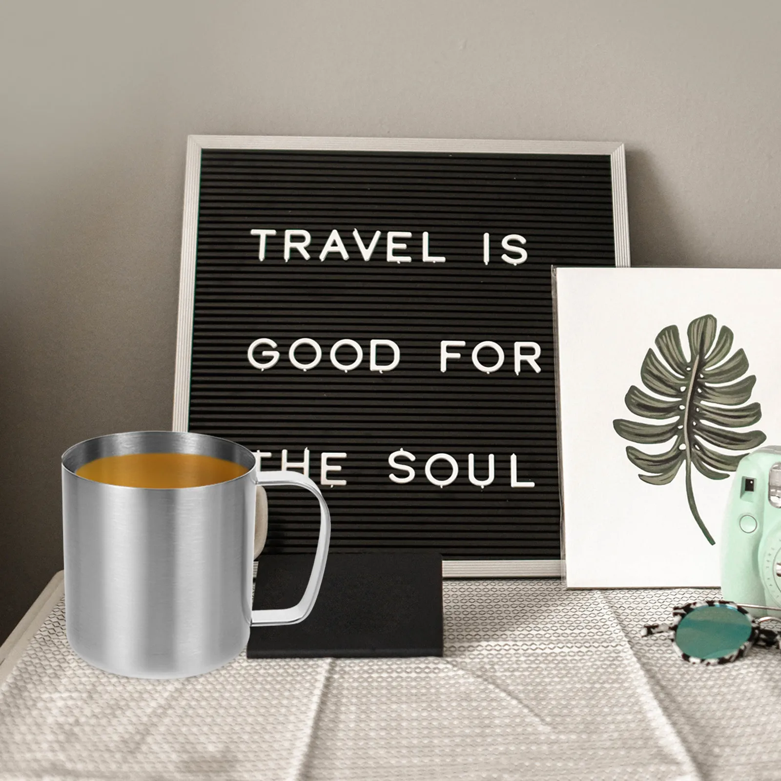 

Кружка для пива из нержавеющей стали 304, 480 мл, с гладкими закругленными углами, прочной ручкой и удобным захватом, для пива, вина и напитков