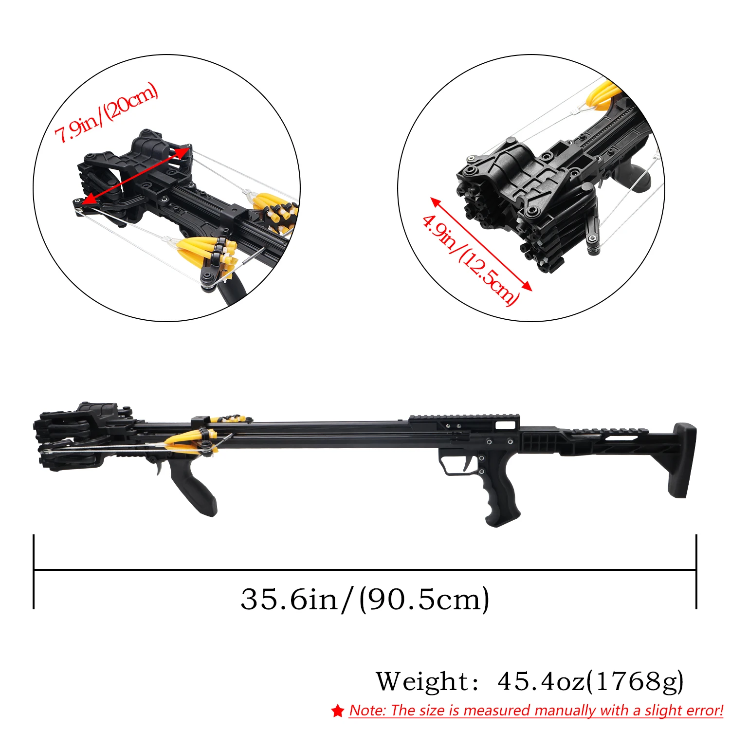Black Long Compound Slingshot High Power Professional Hunting Shooting Outdoor Equipment Archery Steel Ball Dual-purpose