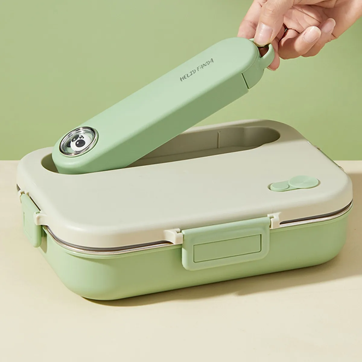 Portable Sealed 304 Stainless Steel Lunch Box Set Kids Students Large Capacity Lunch Container With Compartment Microwave Safe view 5