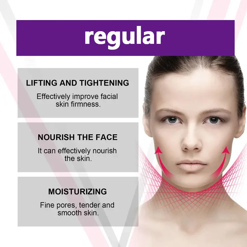 كريم الوجه 50 جرام، كريم الوجه الفوري لشد الوجه، مناسب للبيج الفاتح على الوجه والرقبة والصدر يحل مشكلة الذقن المزدوجة، وينعيم الخطوط التجاعيد الجافة، ويقلل من الشيخوخة #4