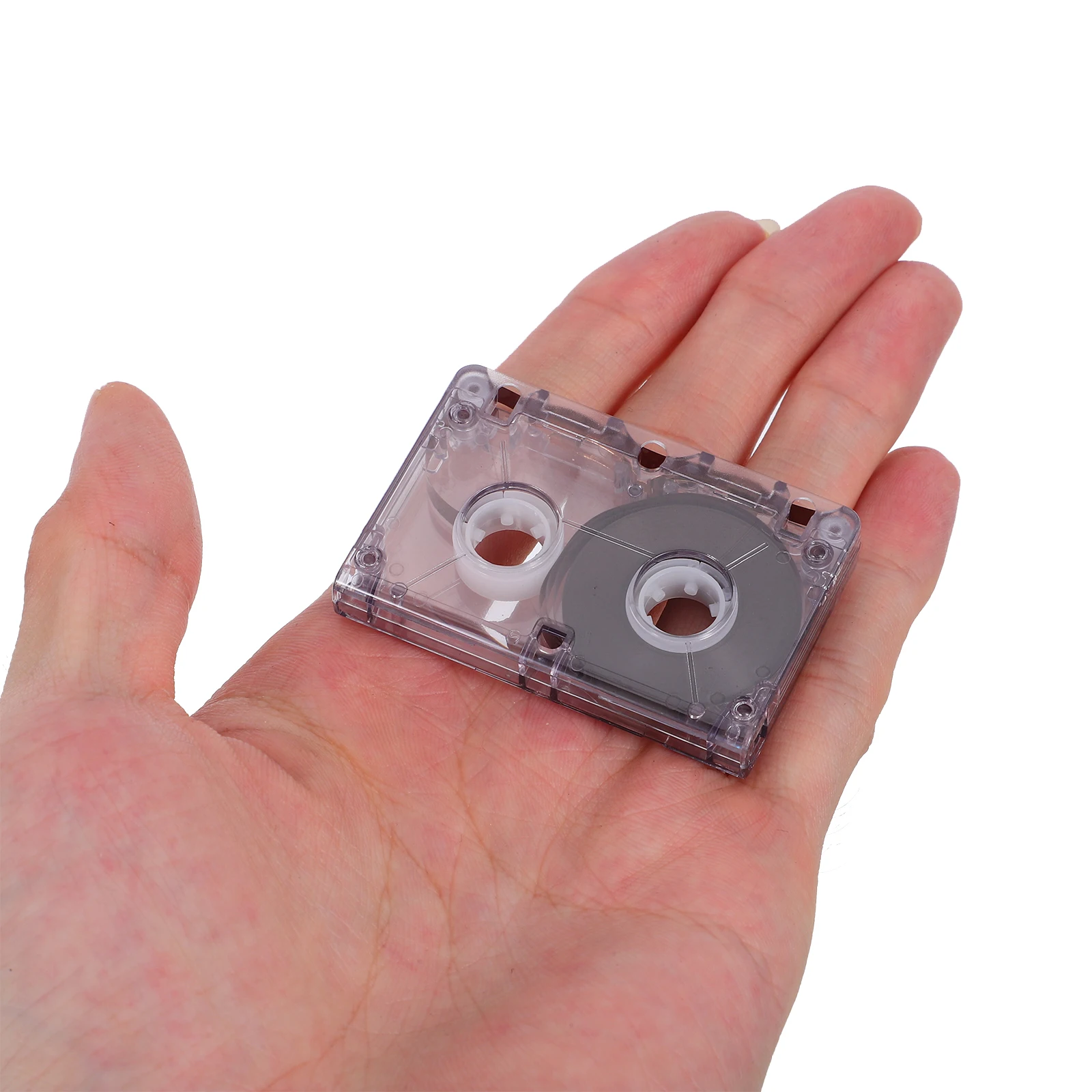 Clear Blank Audio Cassette Tape 60 Minutes Long Recordable Time for Music Voice Messages Storytelling DIY Gifts Nostalgic Style