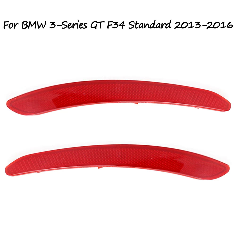For BMW 3 Series Gran Turismo F34 GT Standard Pre-LCI 2013 2014 2015 2016 Reflective Strips Rear Bumper Reflective Strips