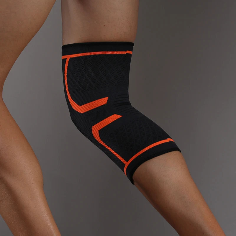 1 Pc Elastic Breathable Compression Knee Support Sleeve for Basketball Running Cycling