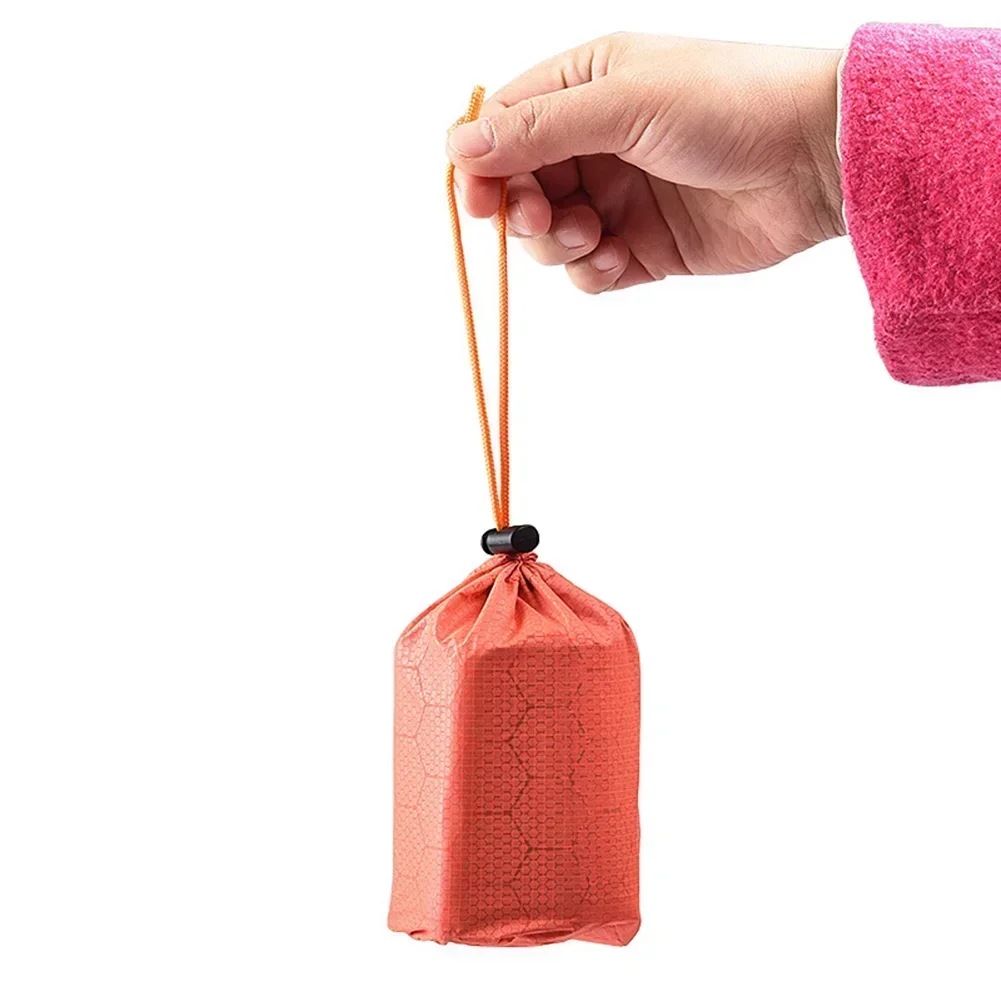 Waterproof Compression Stuff Sack Bag Camping Sleeping Bag Storage Package Pouch Heat-reflective Nylon Check Cloth Storage Bag