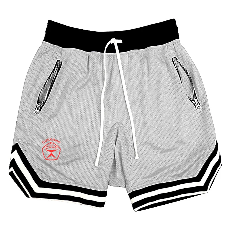 Cccp Russische Heren Casual Shorts Zomer Nieuwe Ussr Sovjet Union Hardlopen Fitness Sneldrogende Trend Korte Broek Losse Trainingsbroek