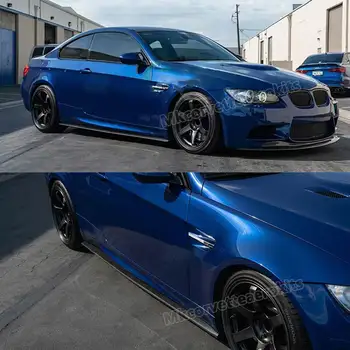 適用於BMW M3 E90 E92 E93 M3 325i 328i 330i 335i 2008 2009 2010 2012 2013 的側裙延伸件,側邊保險桿唇邊套件 8 最佳銷售 BMWE90側裙 - №3