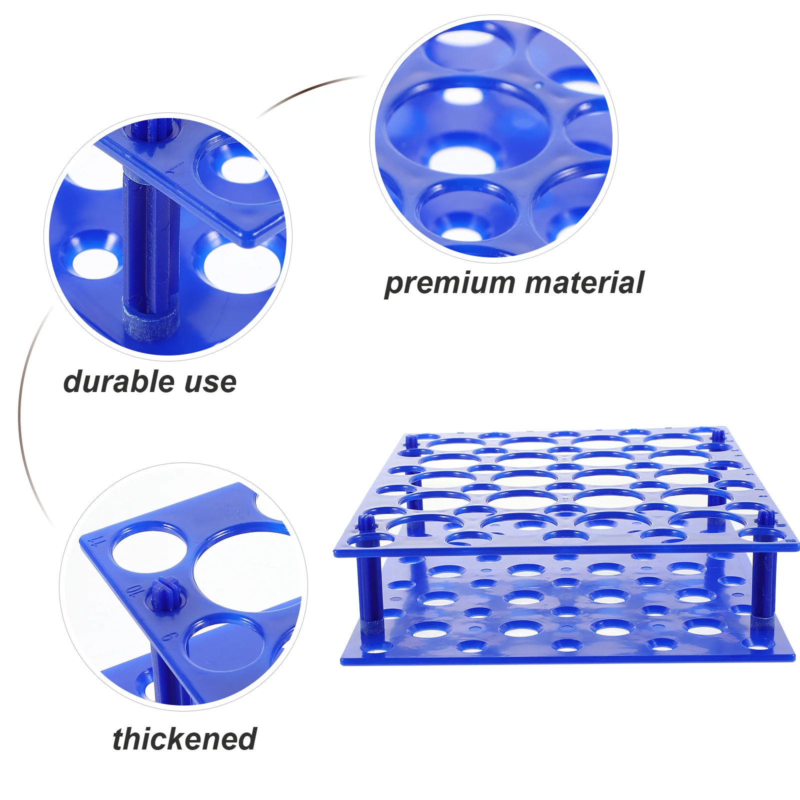 15ml/ Tubing Rack Holder Exquisite Space-saving Portable Centrifugal Conical Tube Rack for Laboratory School