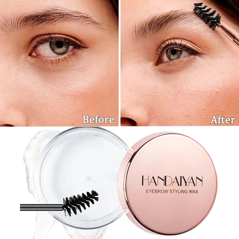 Natural Wild Eyebrow Styling Cream Waterproof Makeup Eyebrow Sculpt Soap Quick-drying Feathery Eyebrows Setting Gel Wax Cosmetic