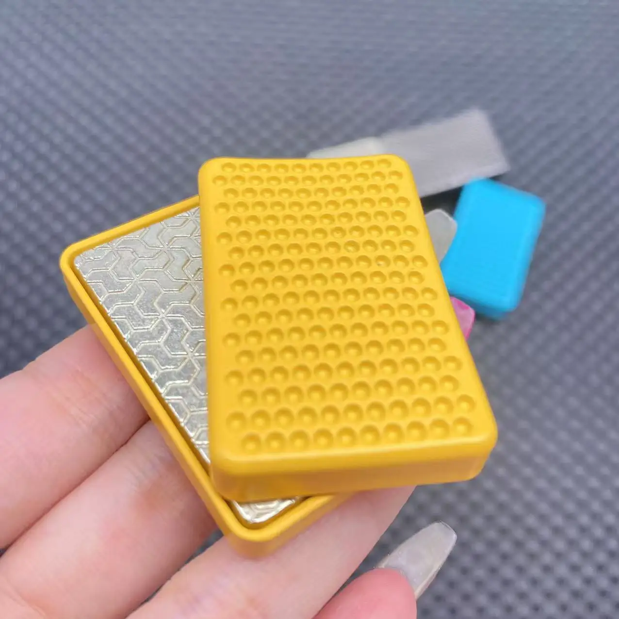 Curseur de poussée magnétique Fidget EDC, Spinner à main, jouet Fidget, curseur de mouvement illimité, gyroscope du bout des doigts en métal, Anti-décompression, jouet tdah