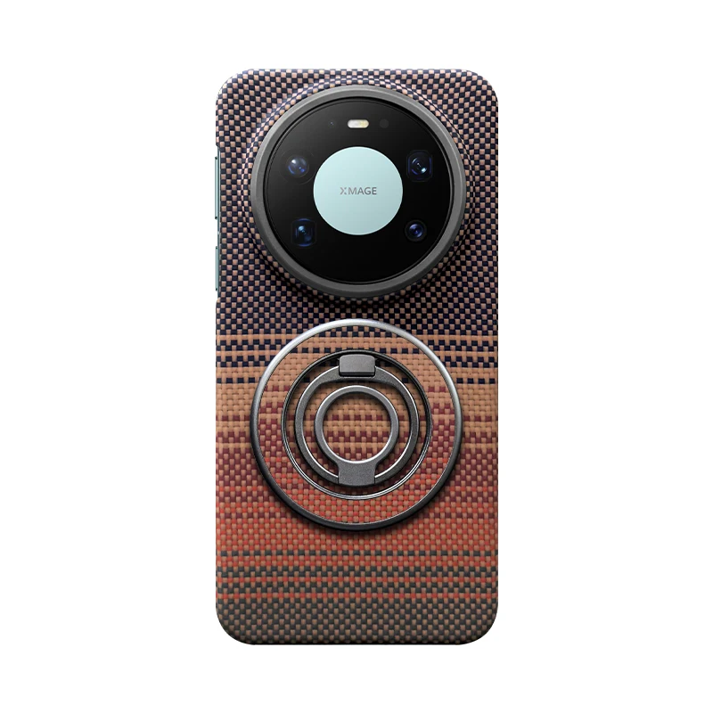 

100% Genuine 1500D Kevlar aramid fiber Case For Huawei Mate 80 Pro Max rotating bracket Magnetic charging shockproof back Cover