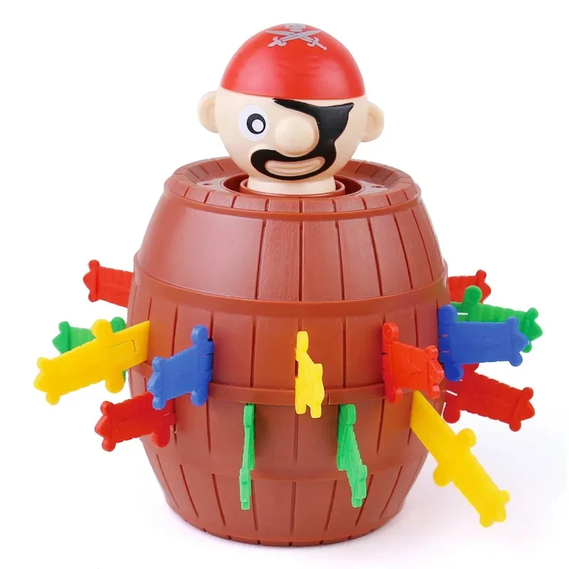 

Pirate Bucket Children's Toy Interactive Small Board Game Teasing and Tricking Sword Insertion Bucket Game