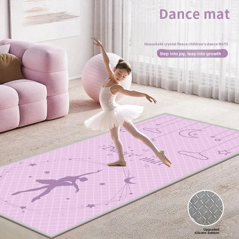 

Thickened Yoga Mat Children's Dance Practice Mat Anti-slip Dancing Carpet Girl's Home Dance Mat Double-sided Anti-slip Home D...