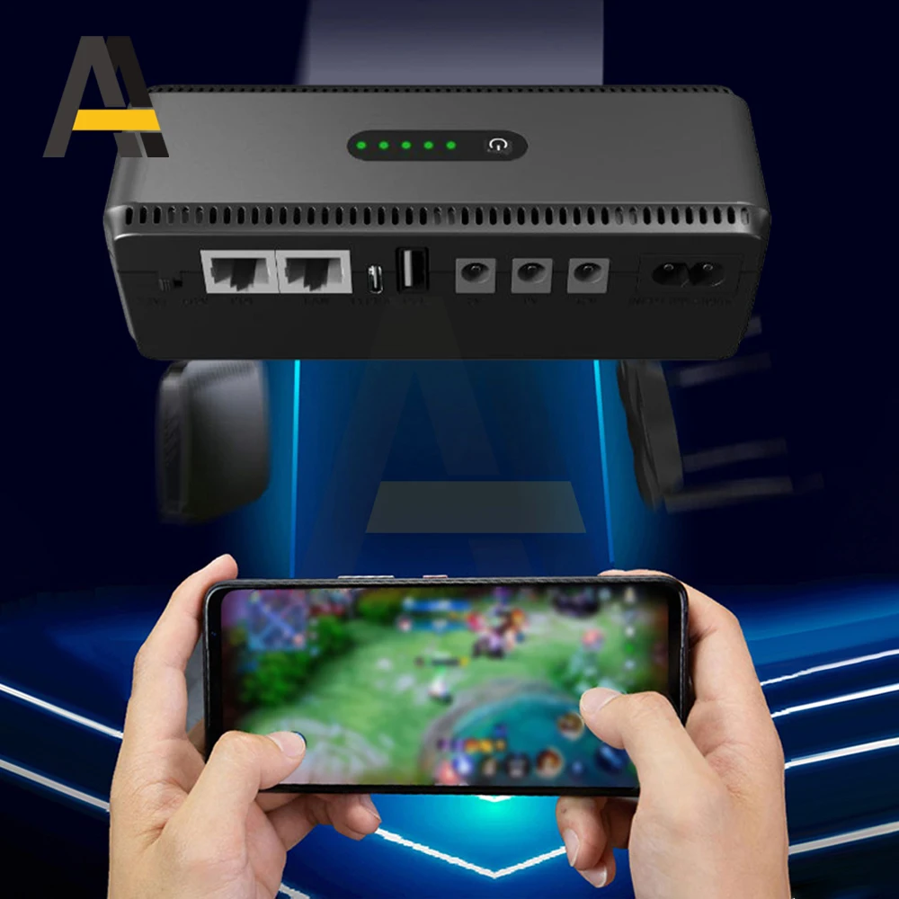 UPS راوتر 5V9V12V ضوء القط مراقبة إمدادات الطاقة الاحتياطية إمدادات الطاقة غير المنقطعة تيار مستمر تيار مستمر UPS عالية الطاقة 18 واط #3