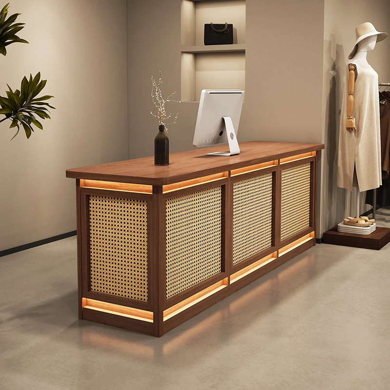 

Wood Modern Reception Desks Shop Beauty Hotel Luxury Luxury Restaurant Reception Desks Executive Scrivania Lounge Furniture