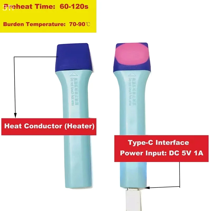 Силиконовая термостатическая нагревательная ручка для ламинирования и пленки для заднего покрытия своими руками, формирующая силиконовую термостатическую пленку, нагревательная насадка, формирование
