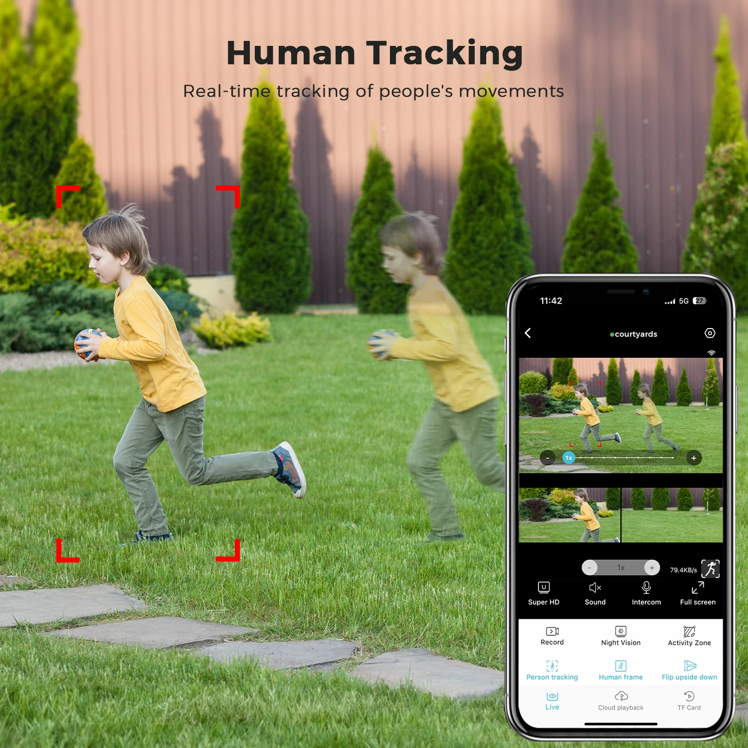 BESDER 20MP 8K HD WiFi Kamera 10X Zoom Vier Objektiv Drei Bildschirm Auto Tracking Sicherheit Schutz 4K PTZ CCTV Video Überwachung – Detail 13