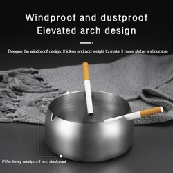 Stainless Steel Ashtray Creative Event Opening Gift Ashtray Bar Hotel Metal Ashtray Commercial Color Outdoor Pocket Ashtray