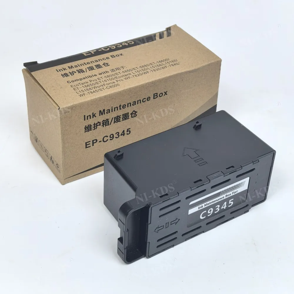

НОВЫЙ ящик для обслуживания чернил C9345, совместимый с EPSON ET-5850 16150 16600 WF-7820 L6580, контейнер для отходов