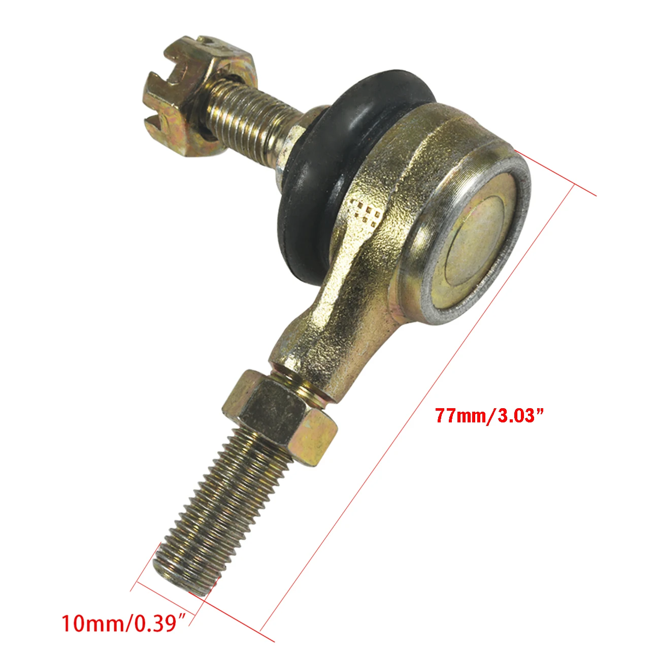 10-10mm Left and Right Hand Tie Rod Ball Joint for ATV Dirt Bike Go Kart Scooter