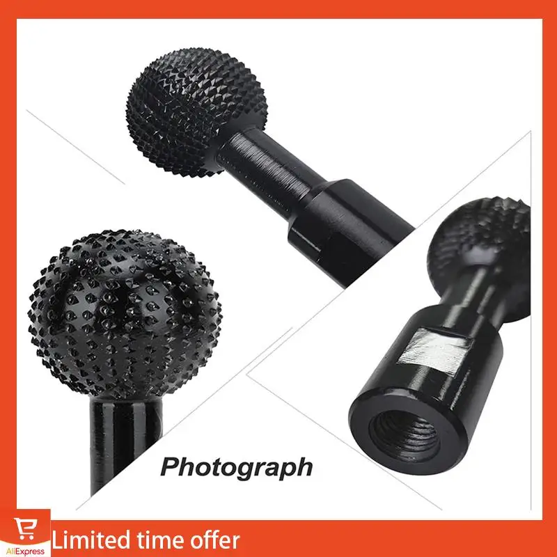 

Fresh 3X Ball Gouge Spherical Spindles Shaped Wood Gouge Power Carving Attachment 115/125 Angle Grinder 25Mm Head