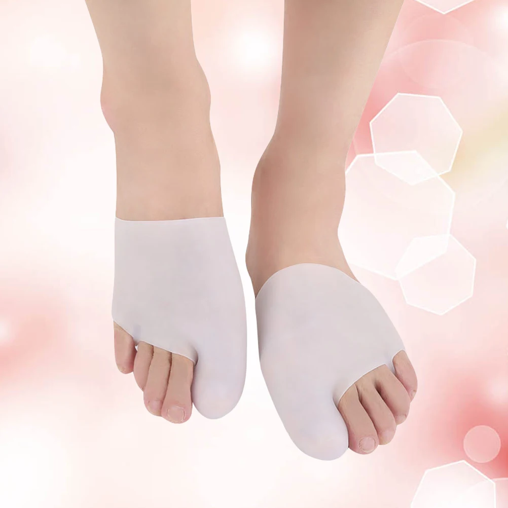 

1 Pair Big Splint Toe Protector Hallux Valgus Corrector Bunion Support For Ingrown Toenails Corns Hammer Toes White Medical
