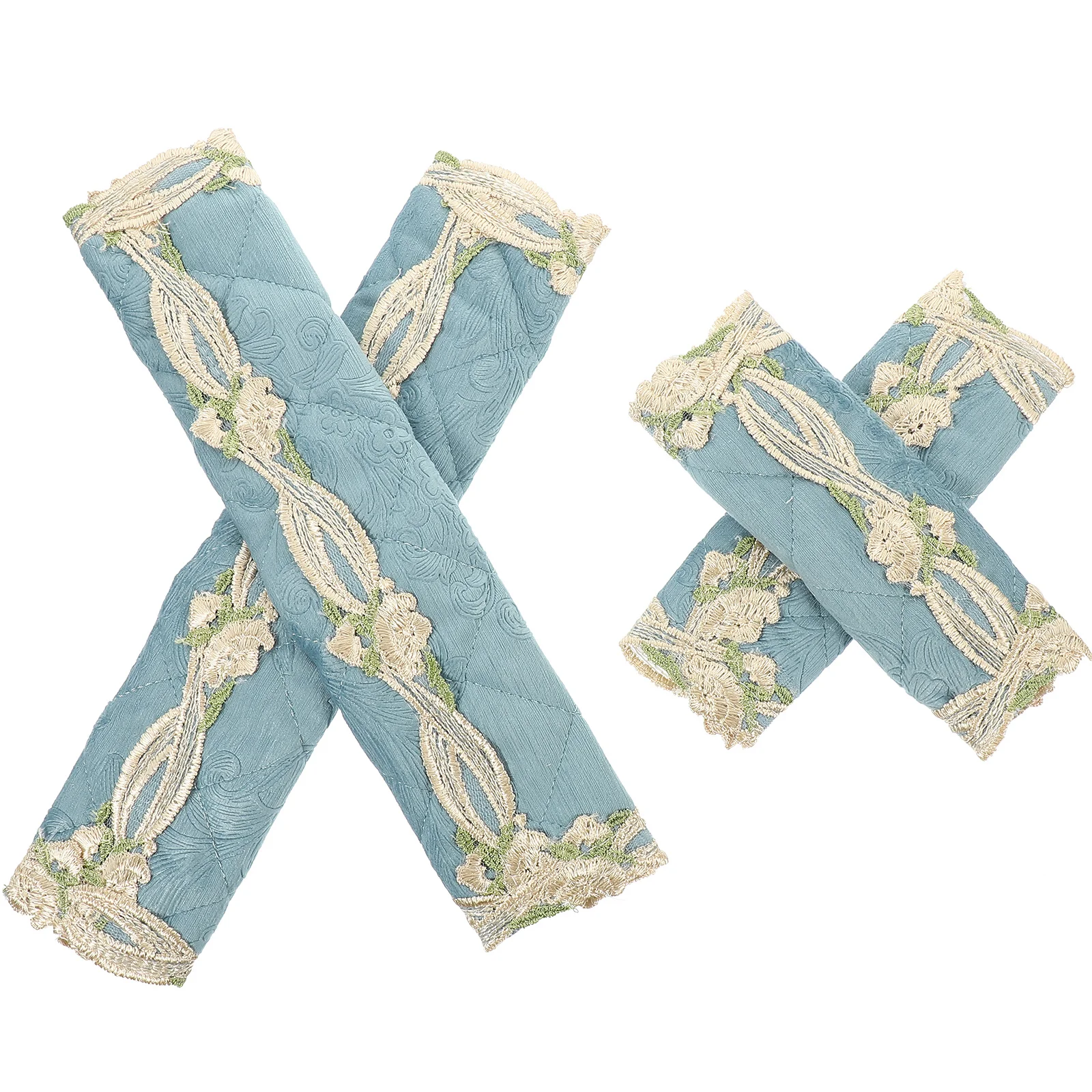 

4Pcs Decorative Handle Protector for Fridge Smooth Surface Anti-Stain Water Resistant Kitchen Cabinet Oven Microwave Door Knob