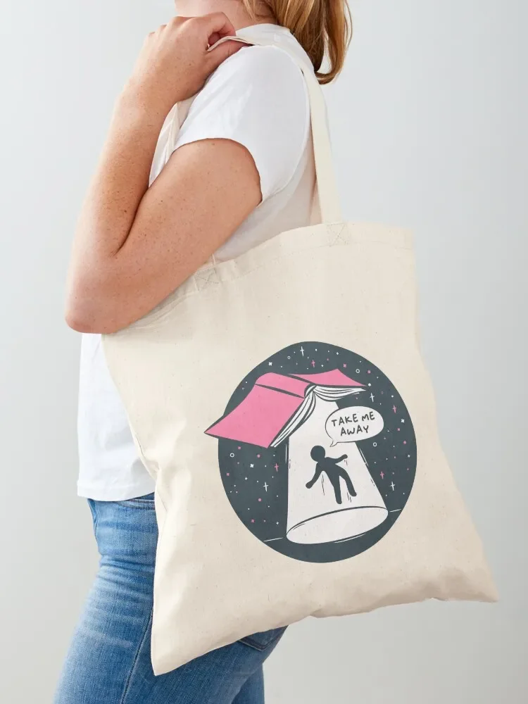 

take me away Tote Bag Lady bag foldable reusable bag tote bags aesthetic custom tote
